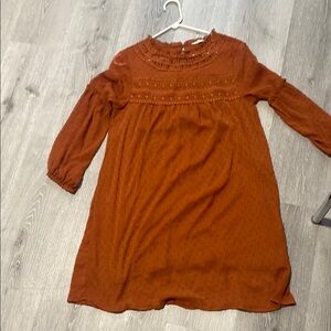 Rust Orange Dress